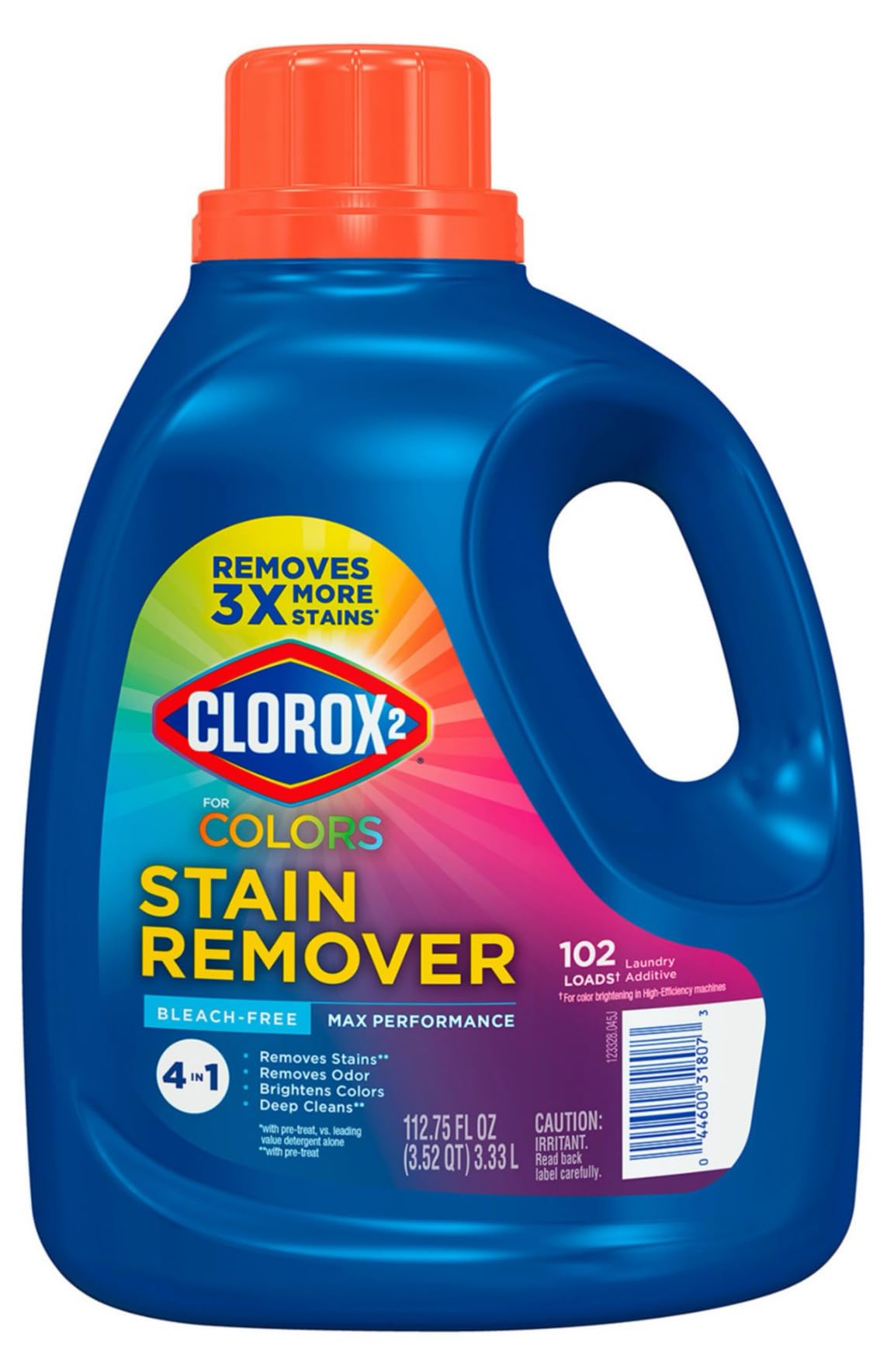 MaxStrength Clorx 2 Liquid Stain Remover & Color Booster (102 Loads, 112.75 oz.)