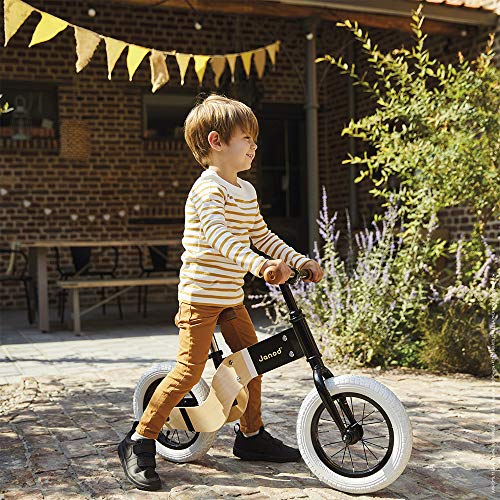 Janod - Deluxe Balance Bike In Wood and Metal - Nordic Retro Look - Develops Balance and Independence - Adjustable… – Bild 7