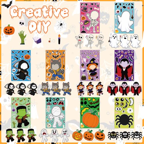 30 Sheets Halloween Stickers, DIY Crafts Halloween Party Favors Decorations - image 3