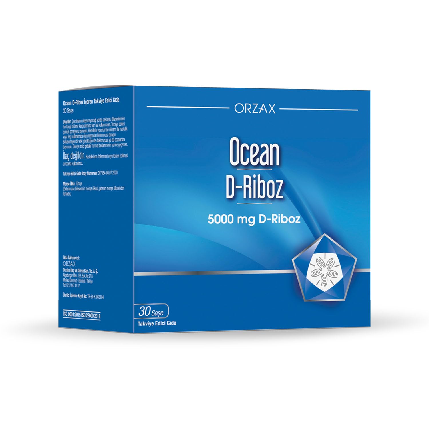 Orzax Ocean D-Riboz 5000 Mg 30 Saşe