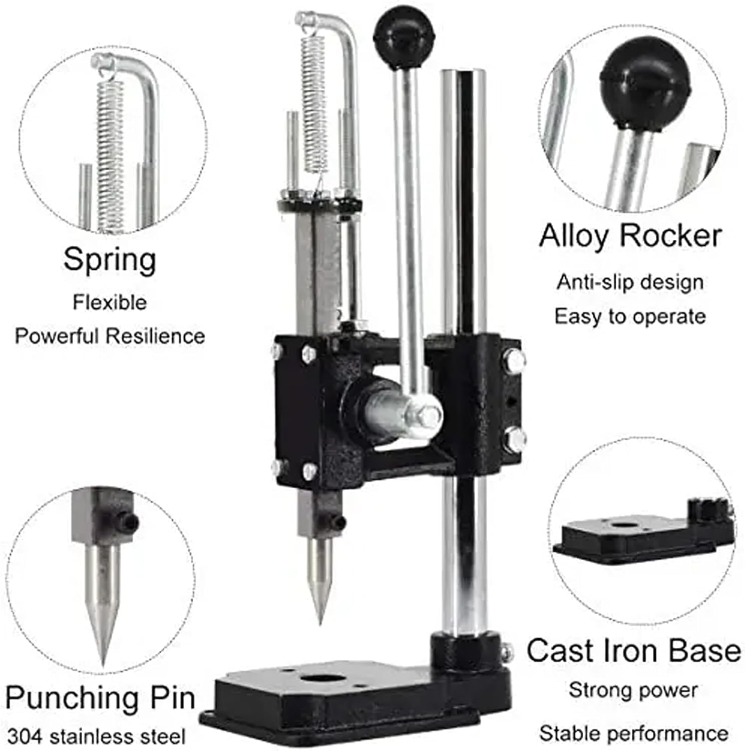 Macchina Per Aprire Le Conchiglie Di Ostriche,Set Di Strumenti Per Sgusciare Le Ostriche Manuale,Sgusciatrice Per Vongole,Profondità Pressatura Regolabile,Base In Ghisa,Pressione Della Macchina ≤160kg