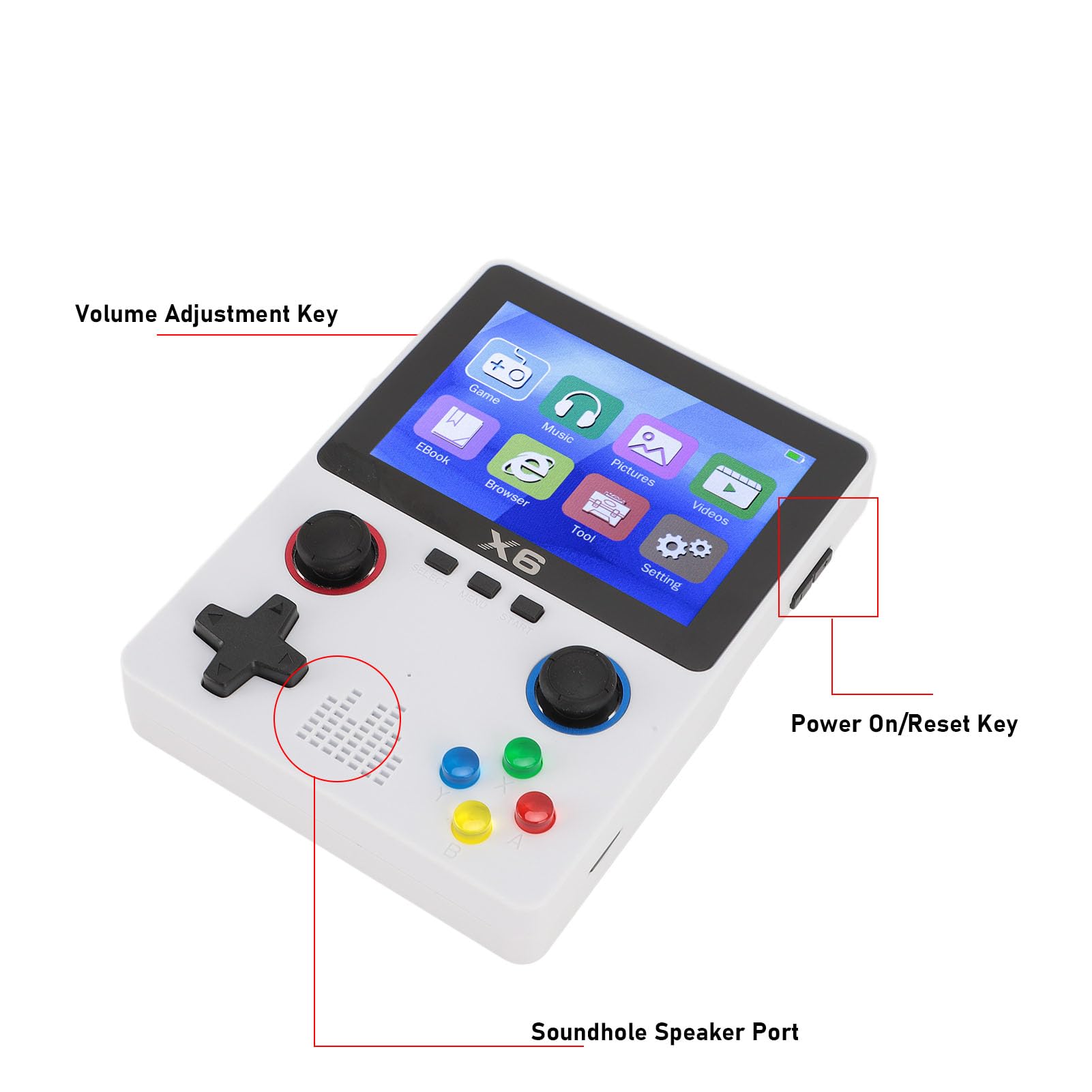 Sac Retro Gris 32G-Console de jeu vidéo rétro avec écran IPS complet, lecteur de jeu, Wi Fi, 3 Sac Retro Gris 32G-Console de jeu vidéo rétro avec écran IPS complet, lecteur de jeu, Wi Fi, 3