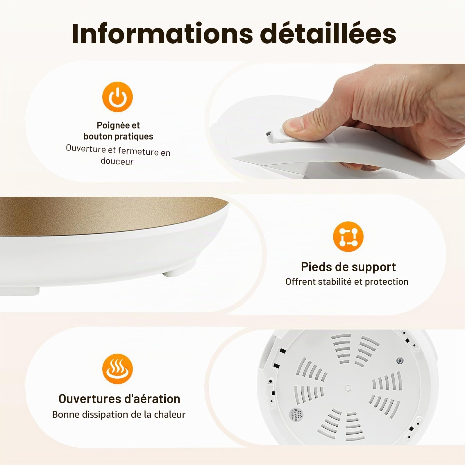 Fermenteur d'ail noir - 90 W - Contrôle automatique intelligent - Avec contrôle du temps et de la température - Pour la fabrication d'ail noir, yaourt alimentaire