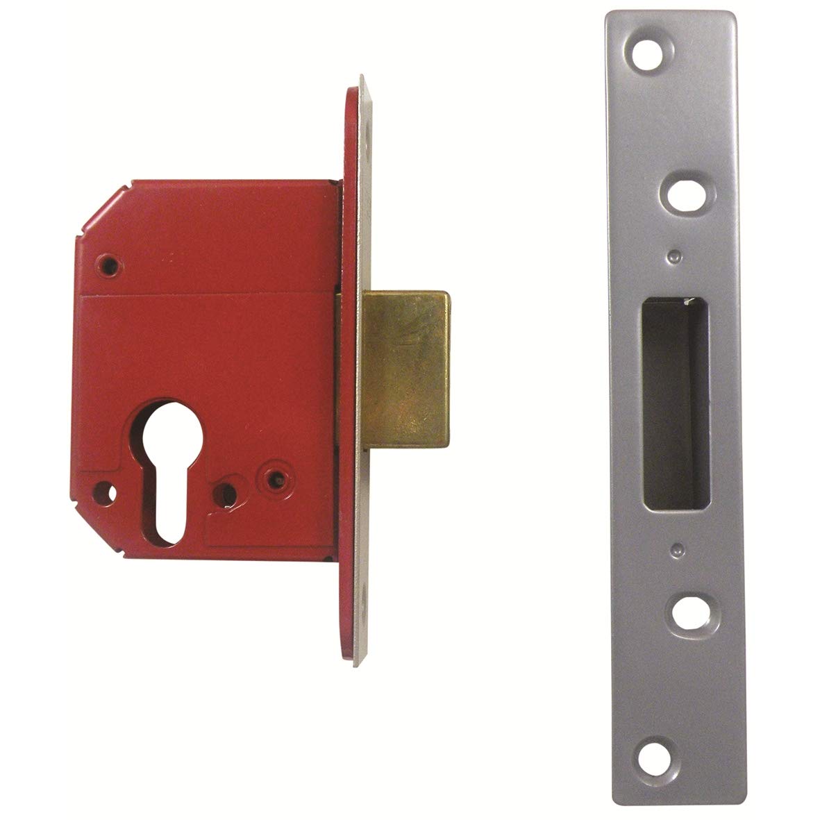 ERA High Security 363 Mortice Door Lock Case 79mm Satin Chrome