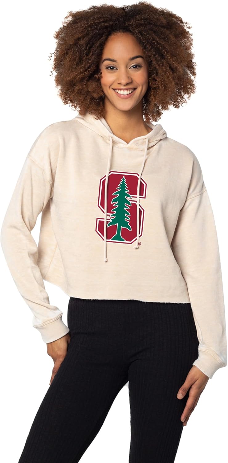 chicka-d Women's Standard Oversized Dropped Shoulder Crewneck Fleece Sweatshirt | NCAA Primary Team Icon Neutral - Image 4