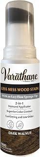 Varathane Less Mess Wood Stain Applicator Dark Walnut 4oz - Easy No-Mess Touch-Ups for Furniture Crafts