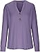 Long Sleeve V Neck Button Shirt for Women Casual Slim Henley Shirts Fall Fashion Pullover Blouse Winter Knitwear (Dark Purple,5X-Large)