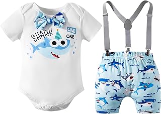 MOMMY'S NEW MAN Toddler Baby Boys First Birthday Melon Birthday Outfit Romper Top + Shorts + Suspenders Photo Shoot Clothes Price In India