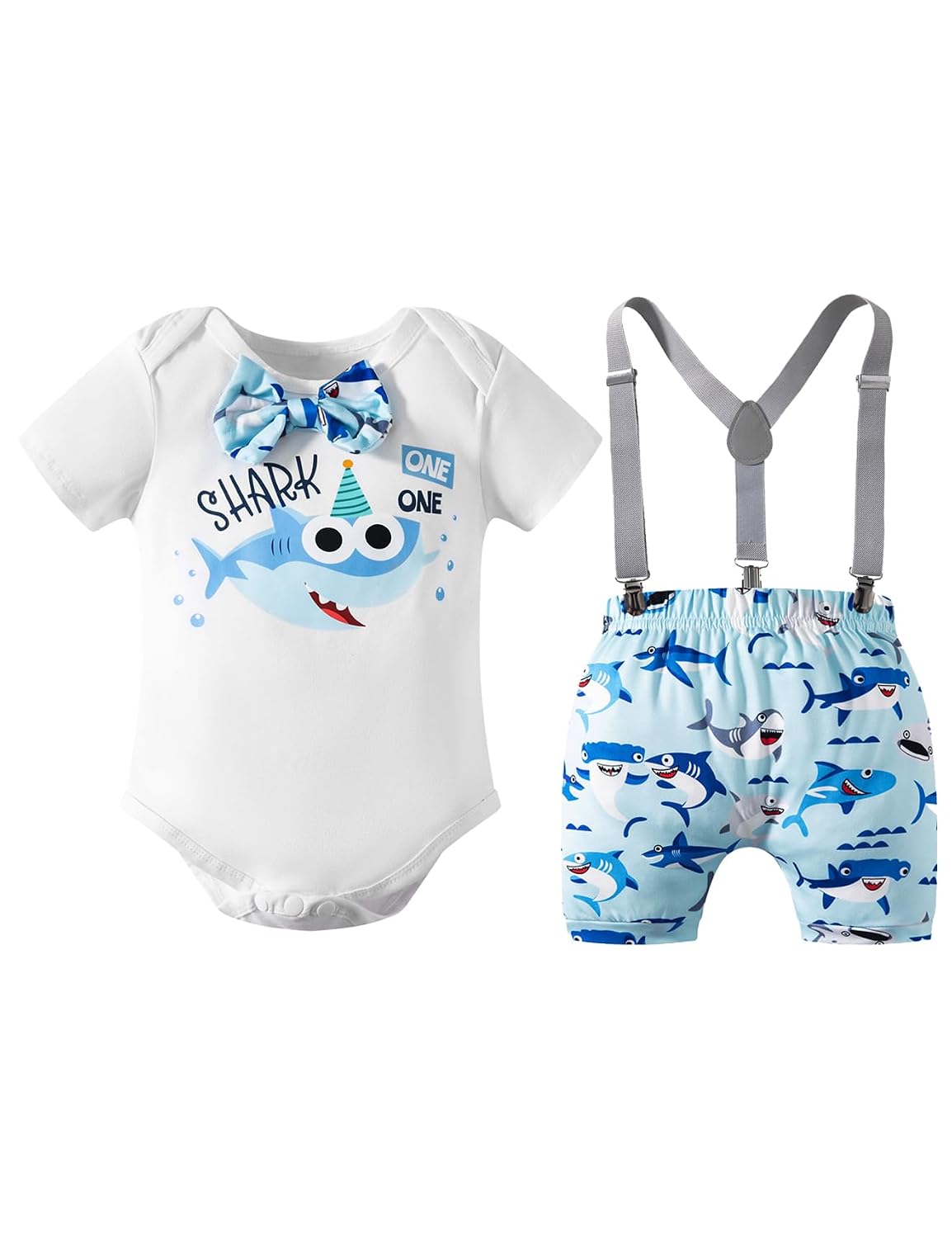 MOMMY'S NEW MAN Toddler Baby Boys First Birthday Melon Birthday Outfit Romper Top + Shorts + Suspenders Photo Shoot Clothes - Review, Price and Buying Guide