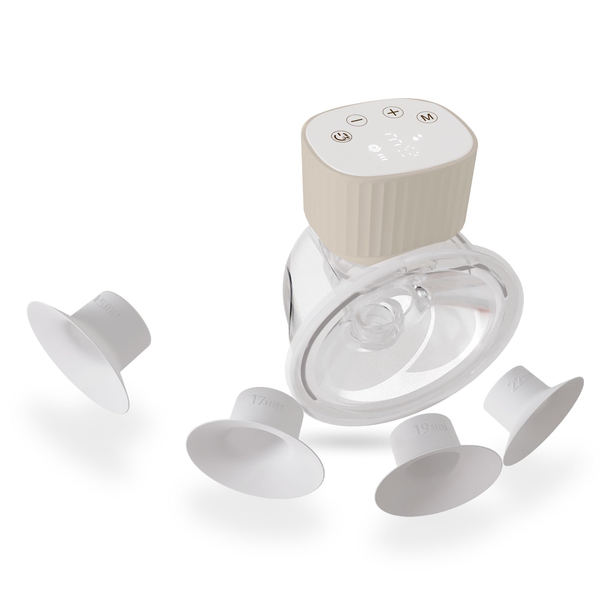 Neno Vento Milchpumpe Elektrisch Freihändig - Elektrische Milch Pumpe Handsfree - Breast Pump Electric - Dreiphasen Abpumpen Muttermilch - 9 Saugstufen - BPA-frei- Schnelles USB-C-Laden