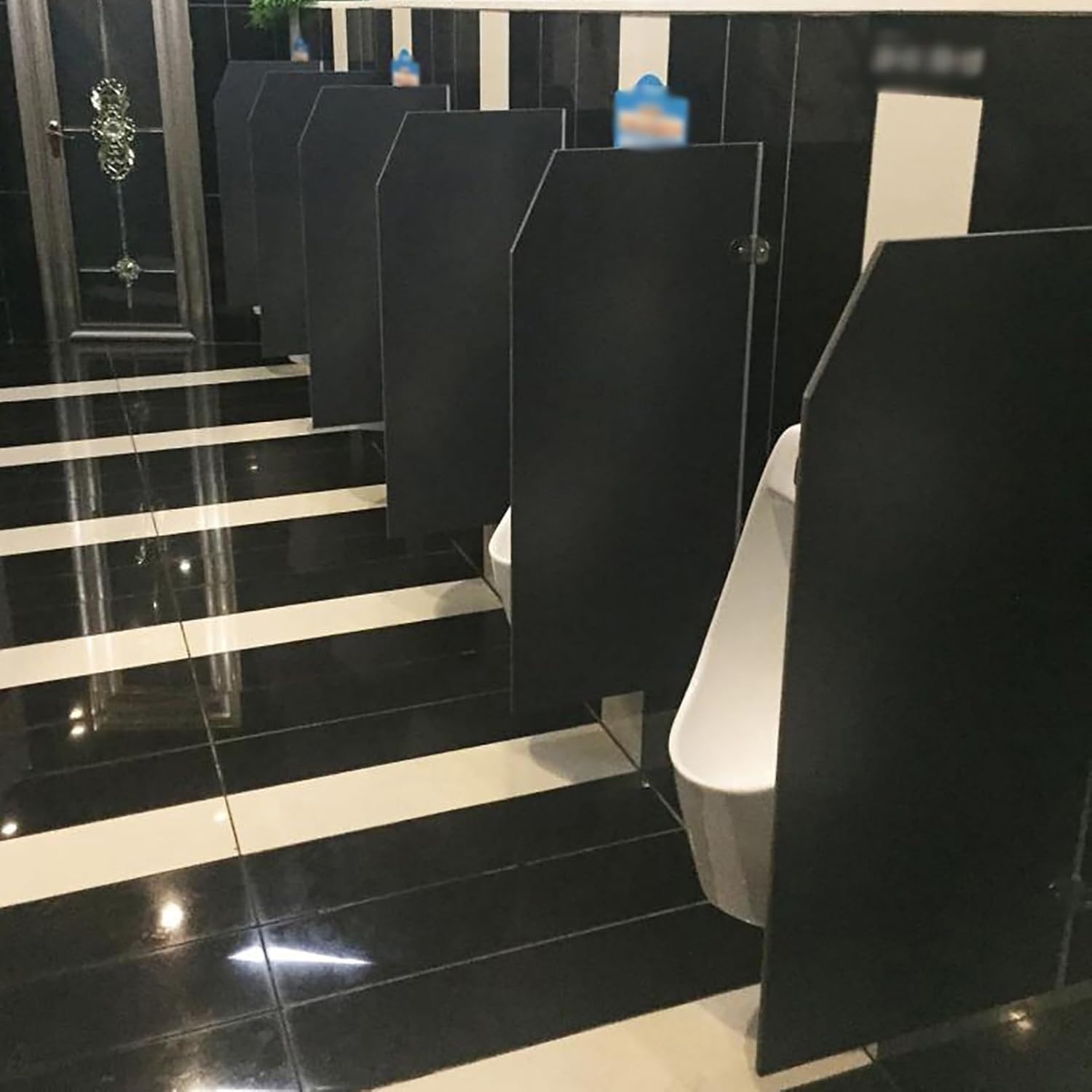 Urinal Divider,Screen Toilet Partition,Men's Urinal Divider Partition,Room Separating Divider,Wall-Mounted Urinal Accessories with Stainless Steel Corner Code for Hotel/Schools/Kin