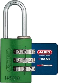 ABUS Zahlenschloss 145/20 - Kofferschloss, Aluminium, Sicherheitslevel 3