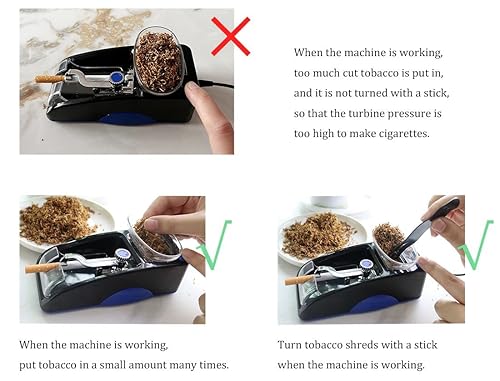 Miniatura 3 de Máquina automática de rodamiento de cigarrillos eléctricos máquina de rodamiento de cigarrillos de hierbas 61 x 26 x 26 pulgadas mini máquina