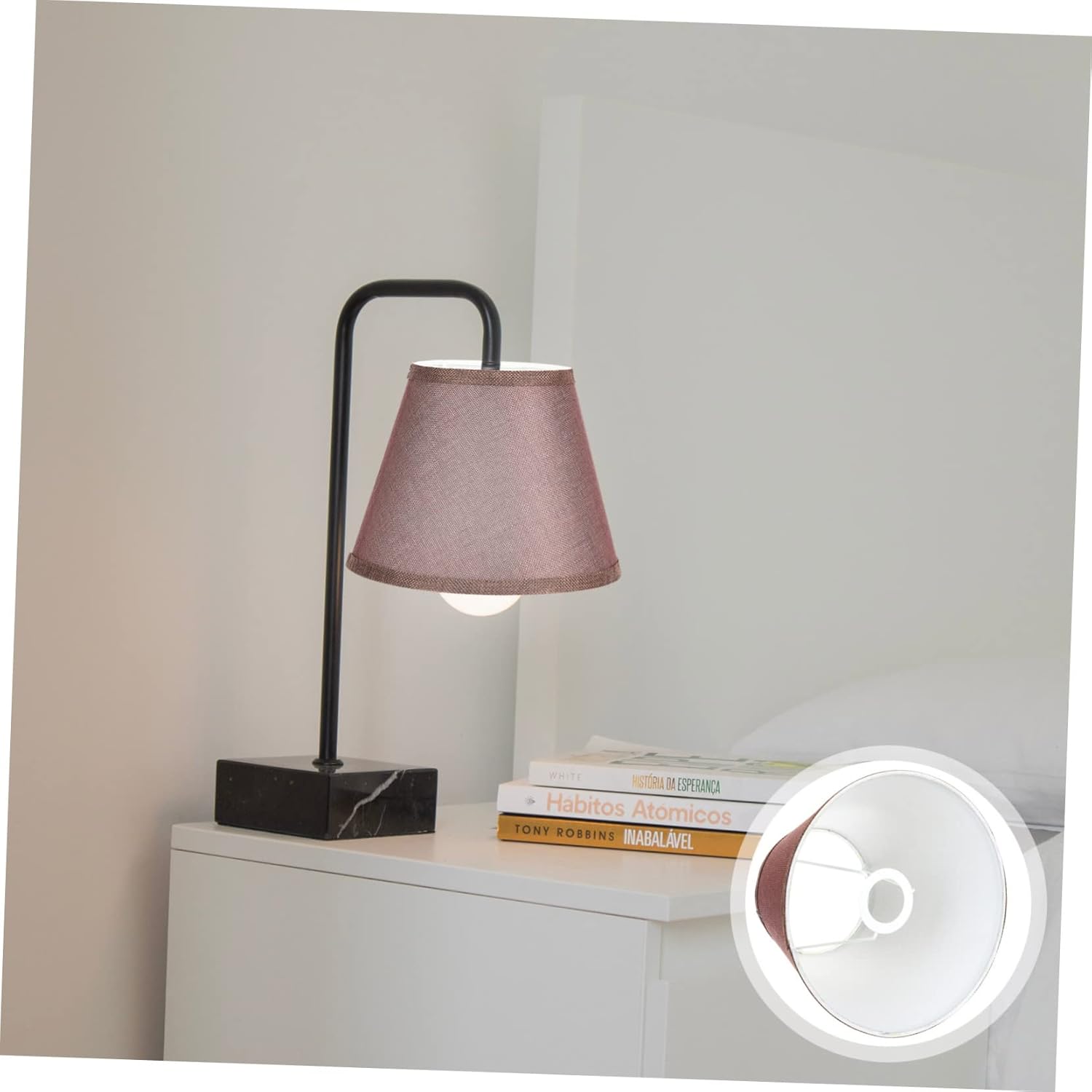 POPETPOP Elegant Fabric Lampshade Small Ceiling Lampshade Cover for Retro Style Lighting Decor