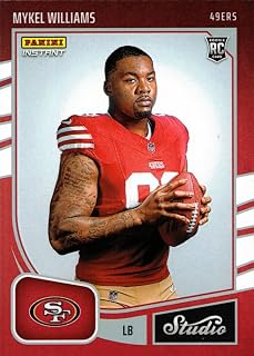 2025 Panini Instant Studio Football #SR-22 Mykel Williams Rookie Card 49ers - Only 367 made!