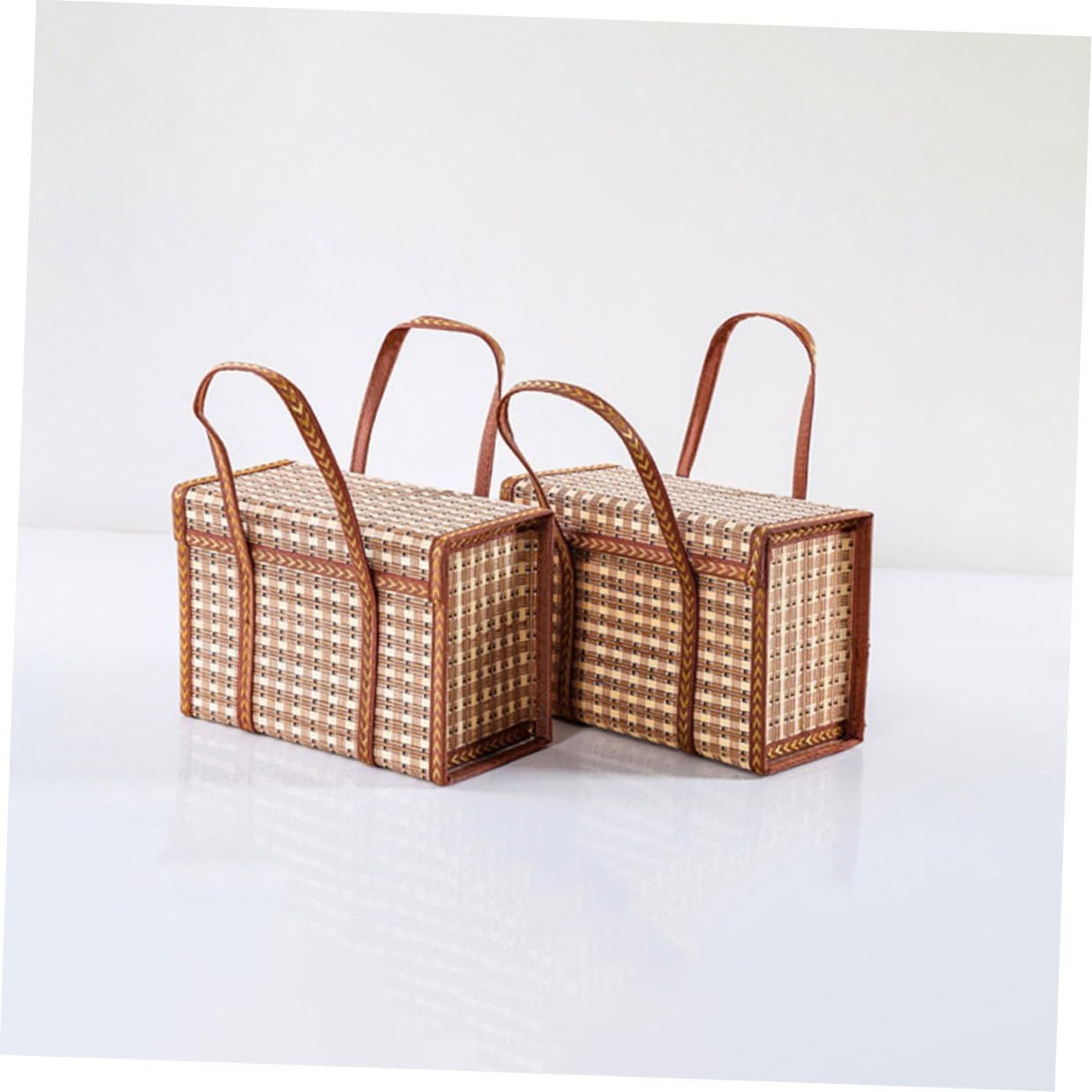 Bamboo Woven Fruits Storage Basket for Moon Cakes, Hairy Crabs Xmas image 5