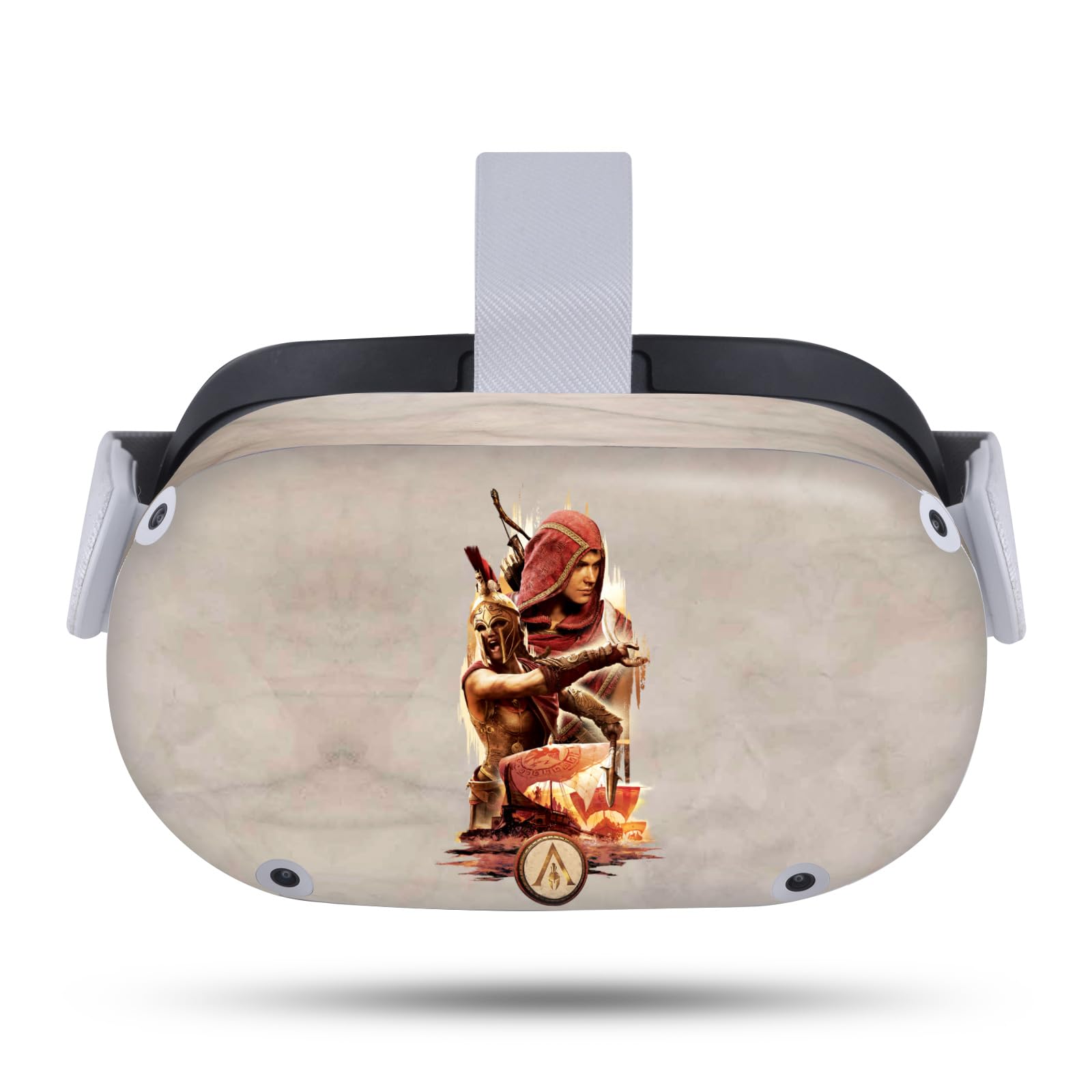 Head Case Designs Officially Licensed Assassin's Creed Kassandra Odyssey Artwork Vinyl Sticker Skin Decal Cover Compatible with Meta Quest 2