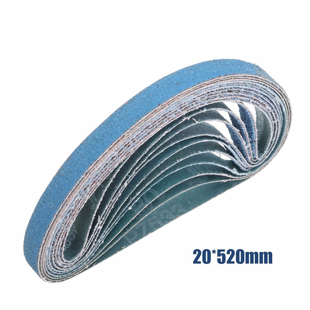 10 pièces bandes abrasives en carbure de silicium, bande abrasive 40~120#, bandes abrasives abrasives for le bois 10 * 330mm 13 * 457mm 20 * 520mm(60 * 20MM*520MM)