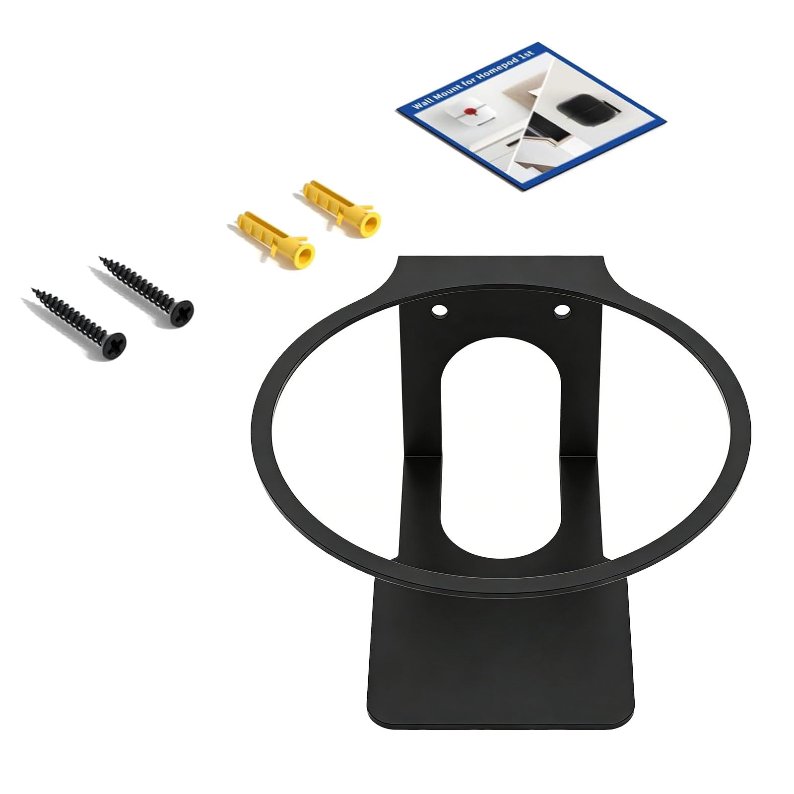 Soporte universal de pared para caja de sonido con configuración y aspecto elegante, opción de acabado blanco o negro