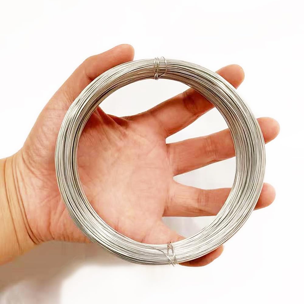 1mm Craft Wire 30m, 18 Gauge Aluminum Wire Rolls Bendable 98.4ft DIY Beading Wires Flexible Metal for Bike Modelling, Sculpting, Craftings, Wrapping, Floral, Wreath, Jewelry Making