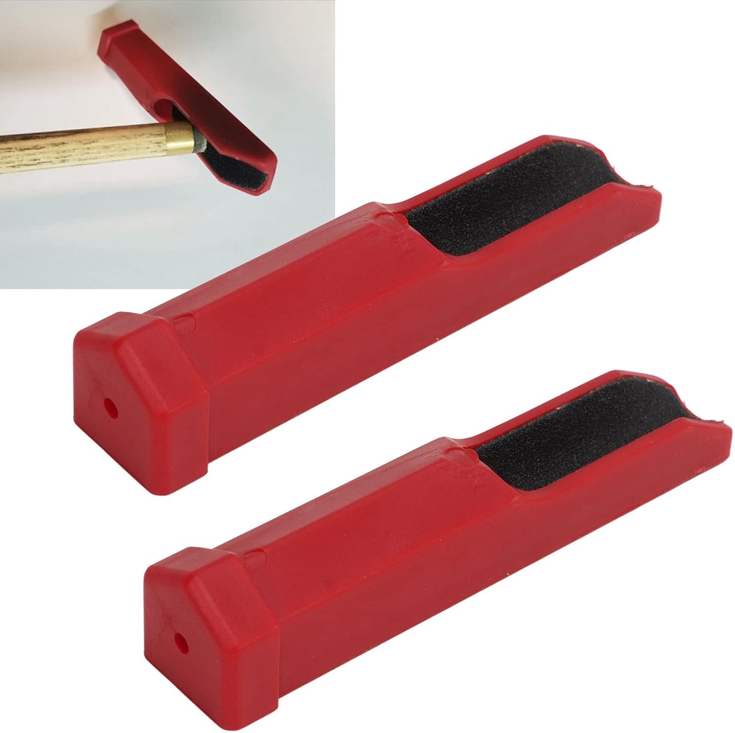 DAUERHAFT Billiard Pool Cue Tip Sander, 2pcs Replaceable