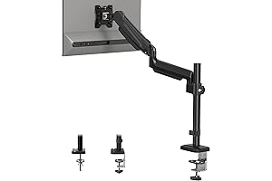 BONTEC Single Monitor Desk Mount for 13''-34'' Screen: Work Effectively Each Day