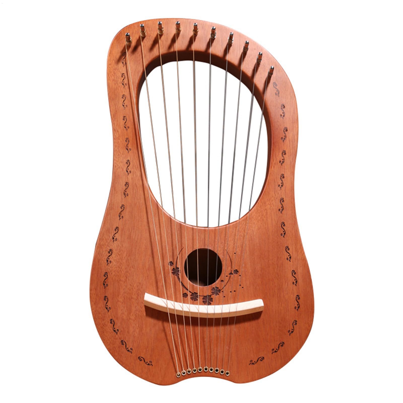 Lira a 10 corde, in mogano, arpa celtica portatile, arpa musicale in | acciaio, strumento per esercitazioni di musica folk, viaggi, esibizioni, regalo per musicisti, principianti, artisti e studen