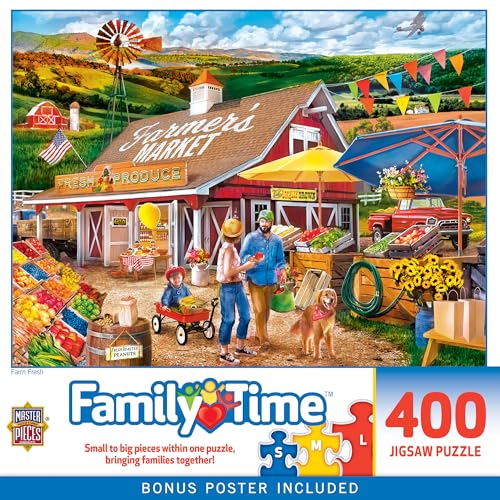 MasterPieces Rompecabezas de 400 Piezas para Adultos, Familia o Jóvenes - Farm Fresh - 18" x 24" miniatura 1