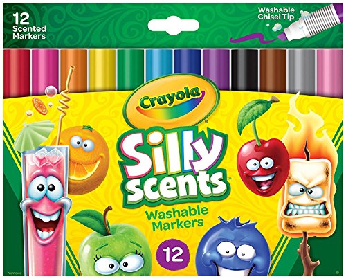 Crayola Silly Scents Scented Markers, Washable Markers, 12 Count, Gift for Kids - image 1