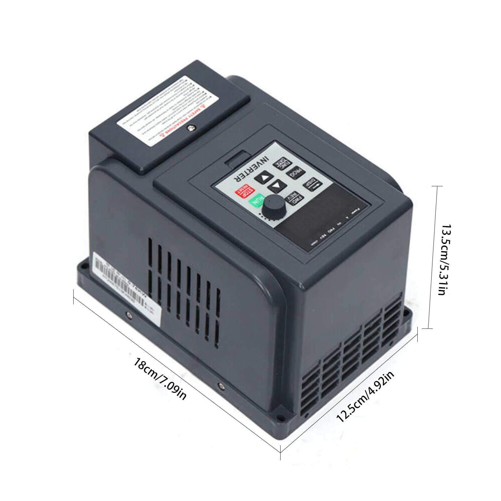 0.75kW 5A Frequenzumrichter VFD Digital Frequenzumformer, Variable Frequenzantrieb, 1 Phase Drehzahlregler
