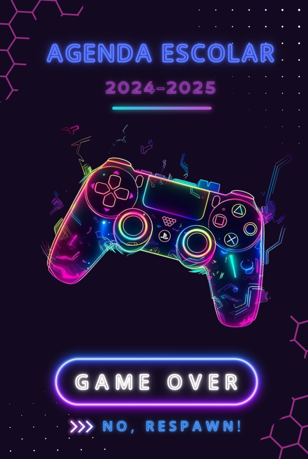 Agenda escolar 2024 2025 gamer: cuaderno escolar para niño, en español, formato de bolsillo, tapa dura