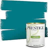 Vista 226 de Prestige Paints. - Base y pintura para exteriores en un solo galón, 1 galón. plano, comparable con Sherwin Williams Topsail.