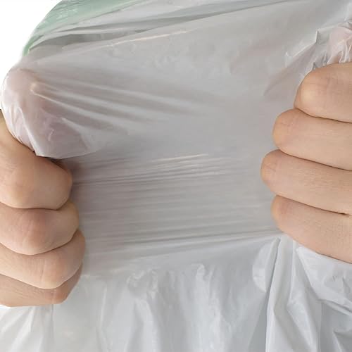 Miniatura 4 de TYPLASTICS 300 bolsas de basura con cordón de cocina de 13 galones de alto, cumplen con GRS, material reciclado ecológico