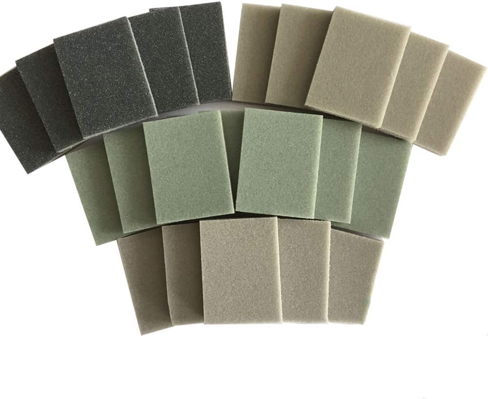 Sanding Sponge BETOOL Abrasive Blocks Flexible Foam Sandpaper Sanding Blocks with Wet and Dry