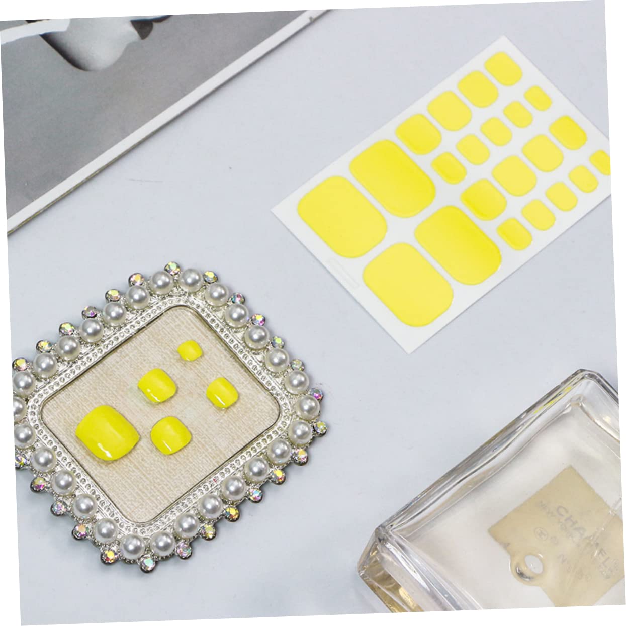Beaupretty 48hojas Pegatinas Para Uñas De Pies Autoadhesivas Aplicación Para Casa y Salones De Manicura