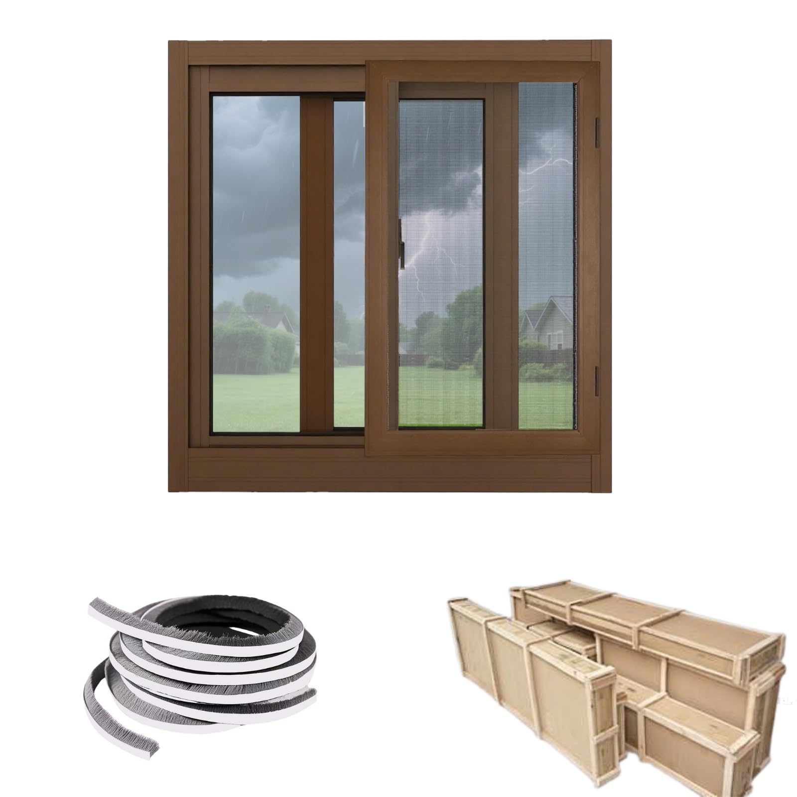 Ventilación para ventana de sótano: elimine la humedad con este repuesto marrón de 25x19"