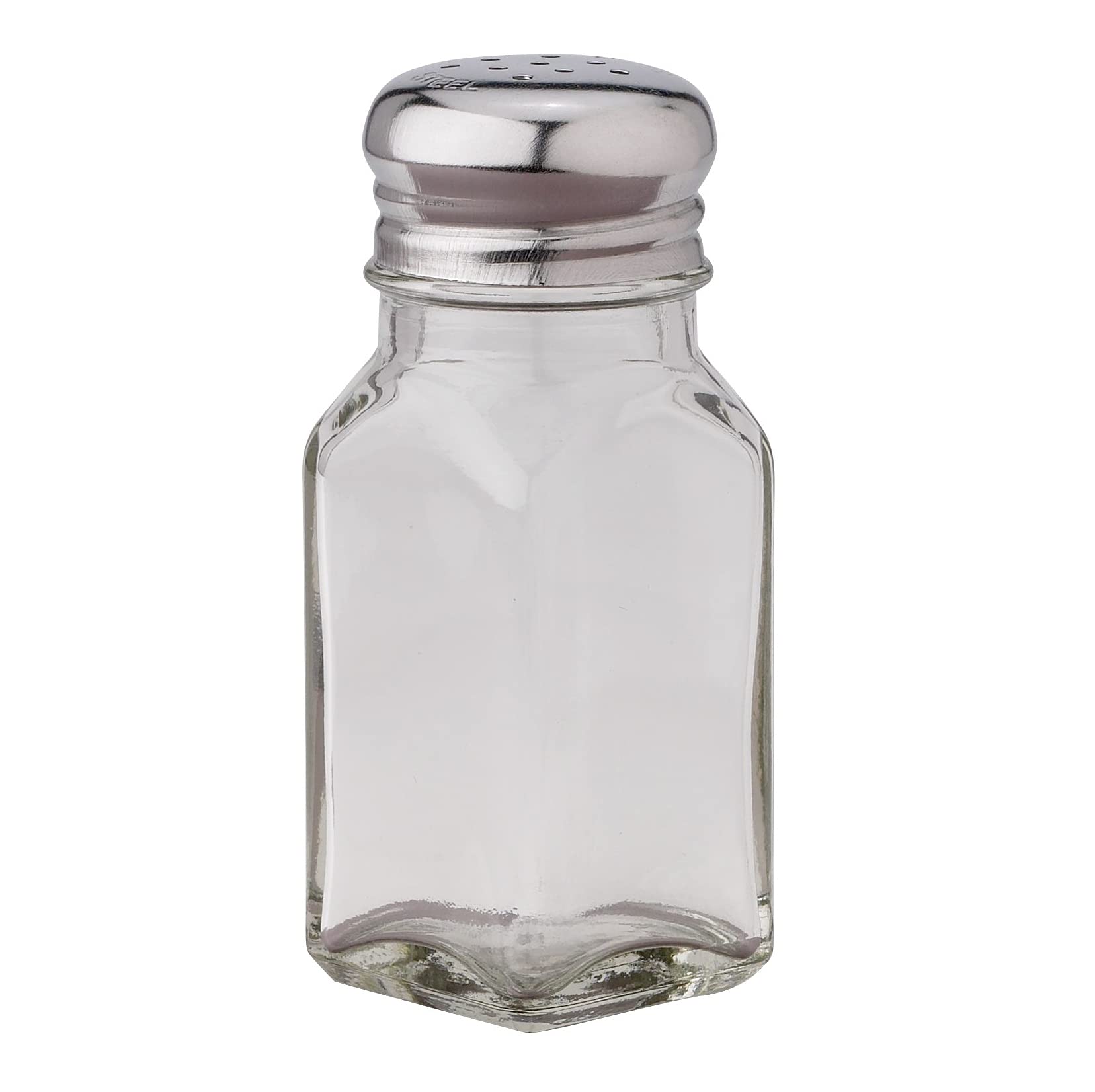 Handy HousewaresClassic 2.5-Ounce Diner Style Square Glass Salt or Pepper Shaker (1)