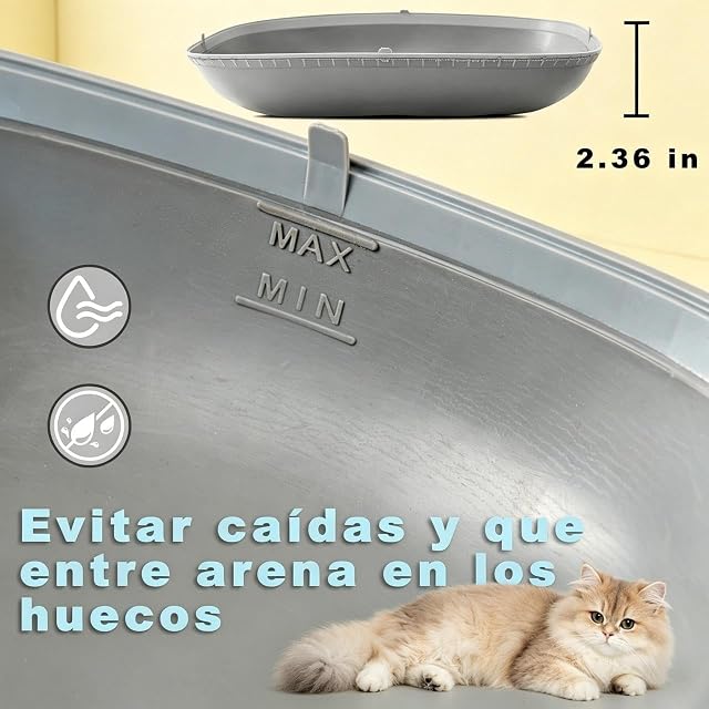 Foto 6 de 8 de PGDSGA Alfombrilla de Silicona para Arenero Automático de Gatos