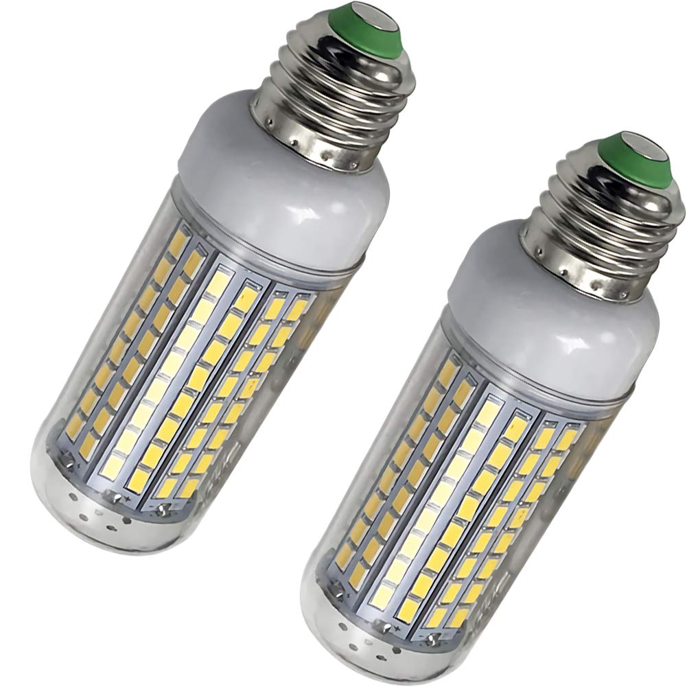 Ampoule LED en Forme maïs, 20W, très Brillante, Usage résidentiel, 2000lm, Blanc Chaud, Non Variable, 2 Paquets