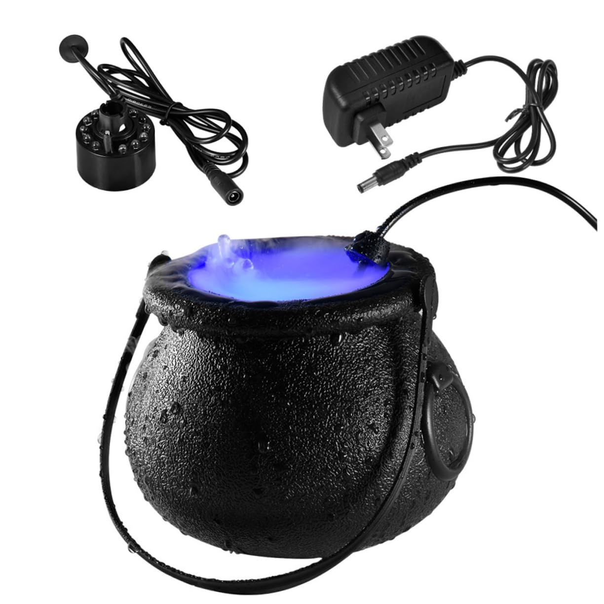 RORPOIR Fog Machine Color Changing Led Lights for Halloween Party Decorations Water Fountain Prop Us for and Water Tanks