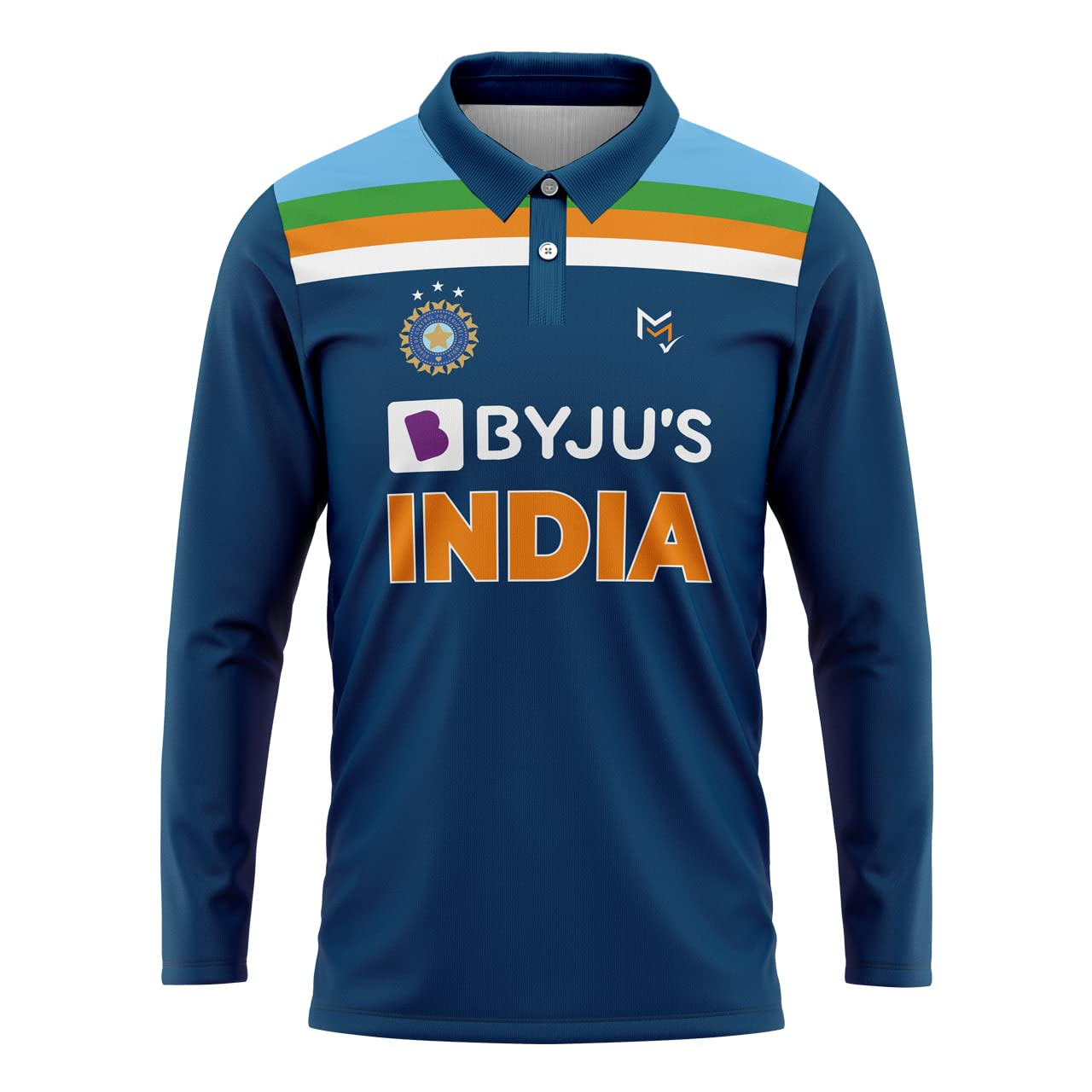 Indian Cricket Printed Colour Polo T-shirt/Jersey For Men/Women