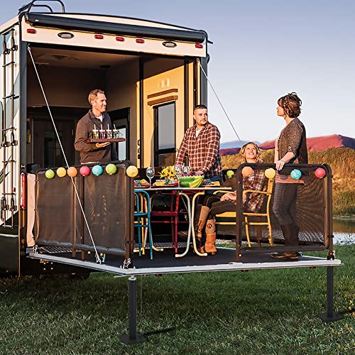 Image of RV Slide Out Support Jacks - Prevent Sagging & Add Stability for Slide-Outs, Adjustable 19-42 in, 5000 lbs Each, Set of 2