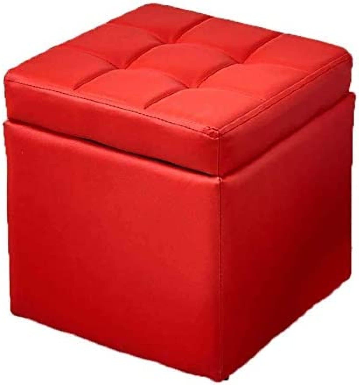Repose-pieds portable et rembourré avec cube de rangement intégré