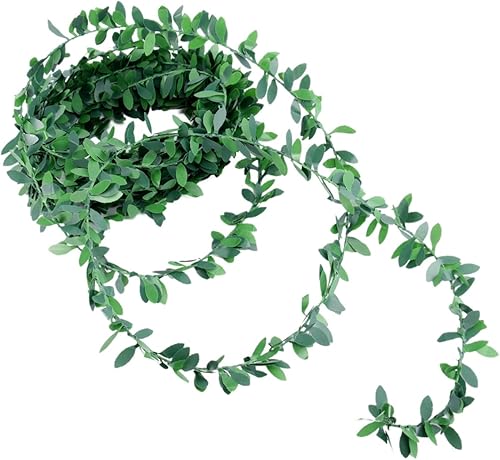 ABOOFAN Decoración para el hogar, decoración de pasteles de bautizo para niño, vides para dormitorio, enredaderas falsas con hojas falsas para