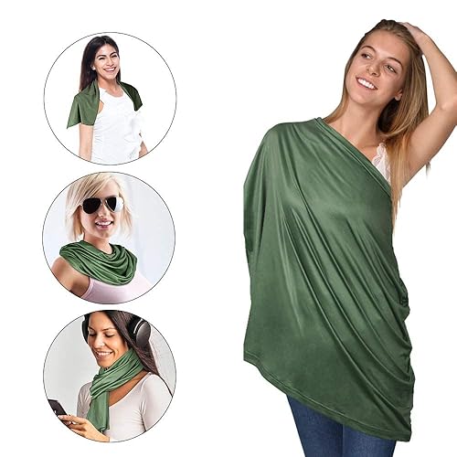 Miniatura 58 de YOOFOSS - Manta multiusos para bebé, cubierta para lactancia, funda de sillita de bebé de automóvil, para cubrir la carriola para niños y niñas