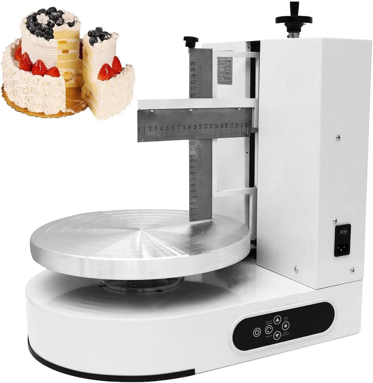 Outil automatique de décoration de gâteau, lisseur de glaçage sans effort pour une finition parfaite de la crème au beurre, indispensable pour les gâteaux d'anniversaire et de célébration