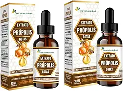 Kit 2x Extrato de Própolis (40% EXT) Marrom 30ML Flora Nativa do Brasil