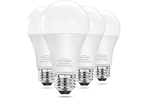 6500K Daylight White Non-Dimmable LED Bulbs