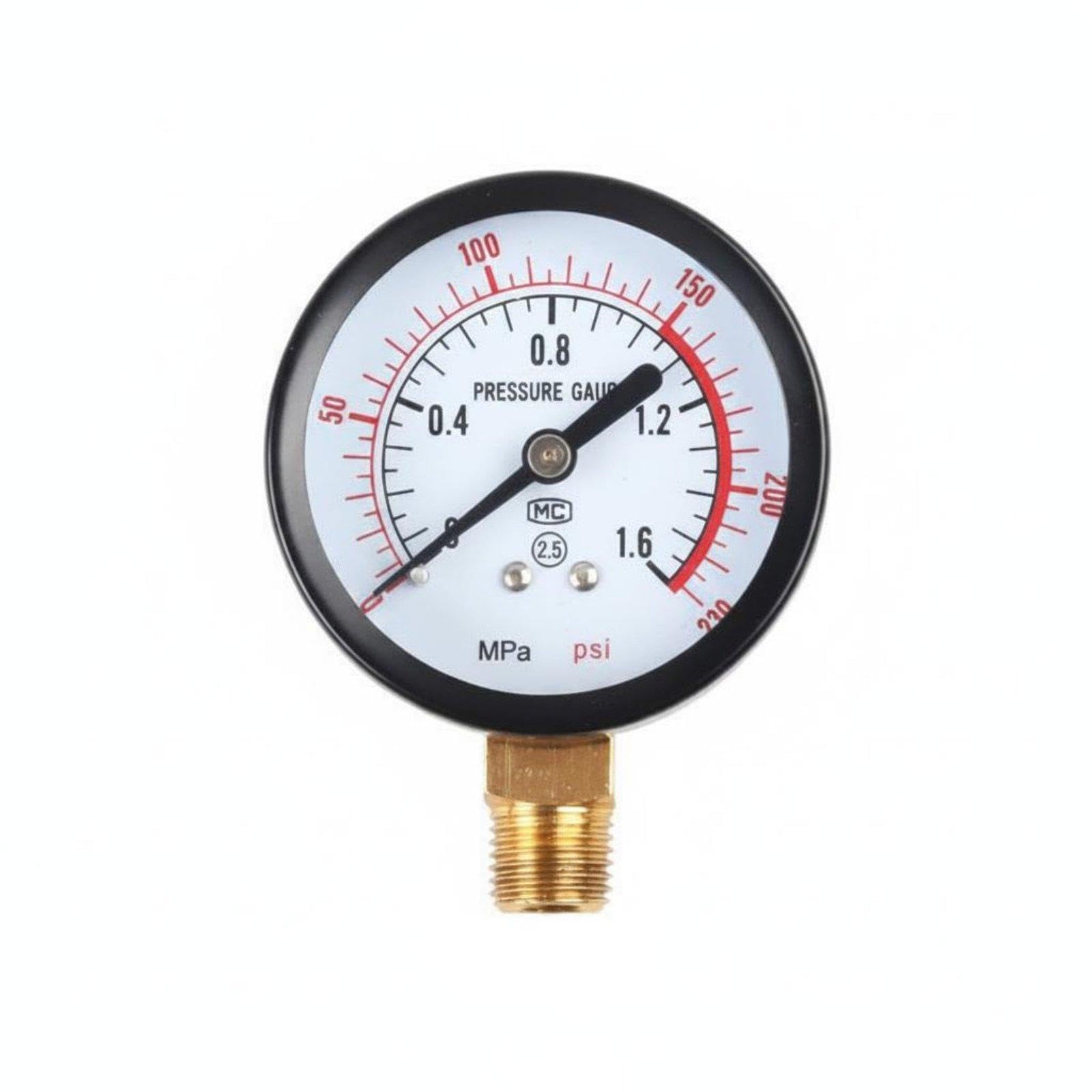 Dial Pressure Gauge 0-1.6 MPa Range Water Pressure Gauge Radial Mount Measuring Tool Y60 Vertical Gauge a-picture-17