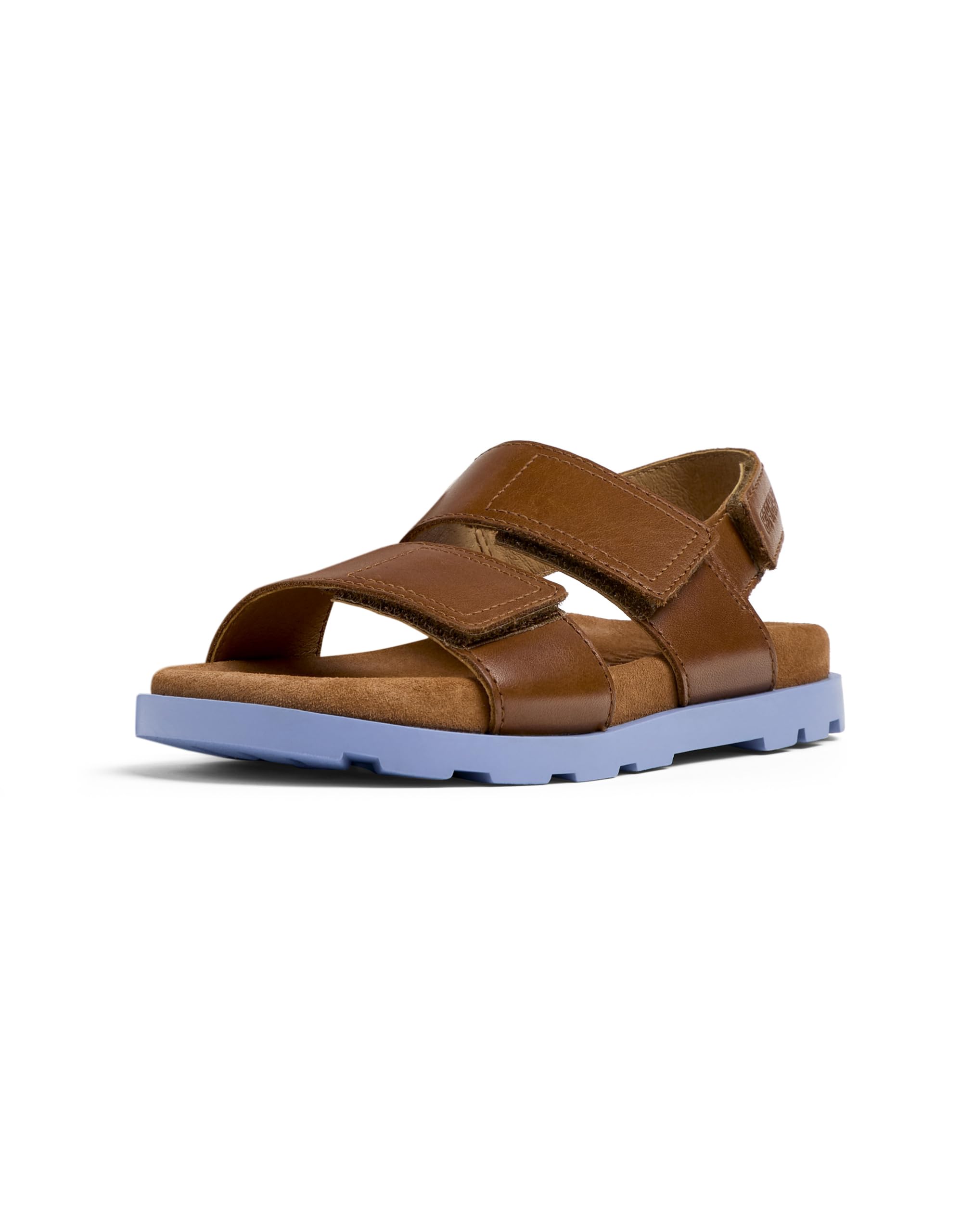 Camper Unisex Children's Brutus K800598 2-Strap Sandal, Medium Brown 002, 13 UK